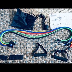 Exercise resistance bands men and women NEW 11 PC